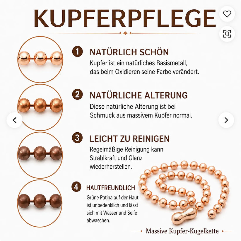 Weitere Ansicht des Kupferarmbands