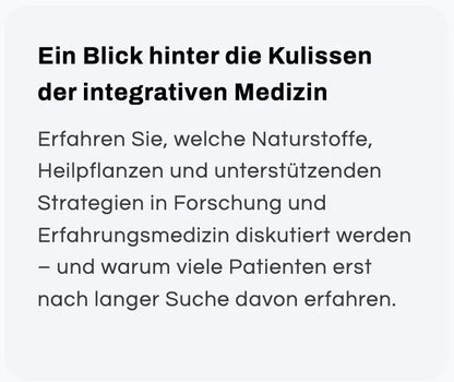 Was Krebs-Patienten noch wissen sollten